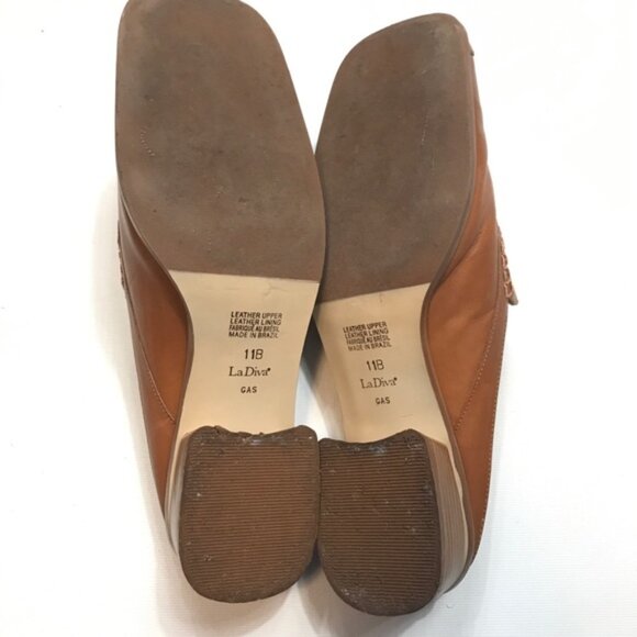La Diva square toe mules Sz 11 - Picture 6 of 8